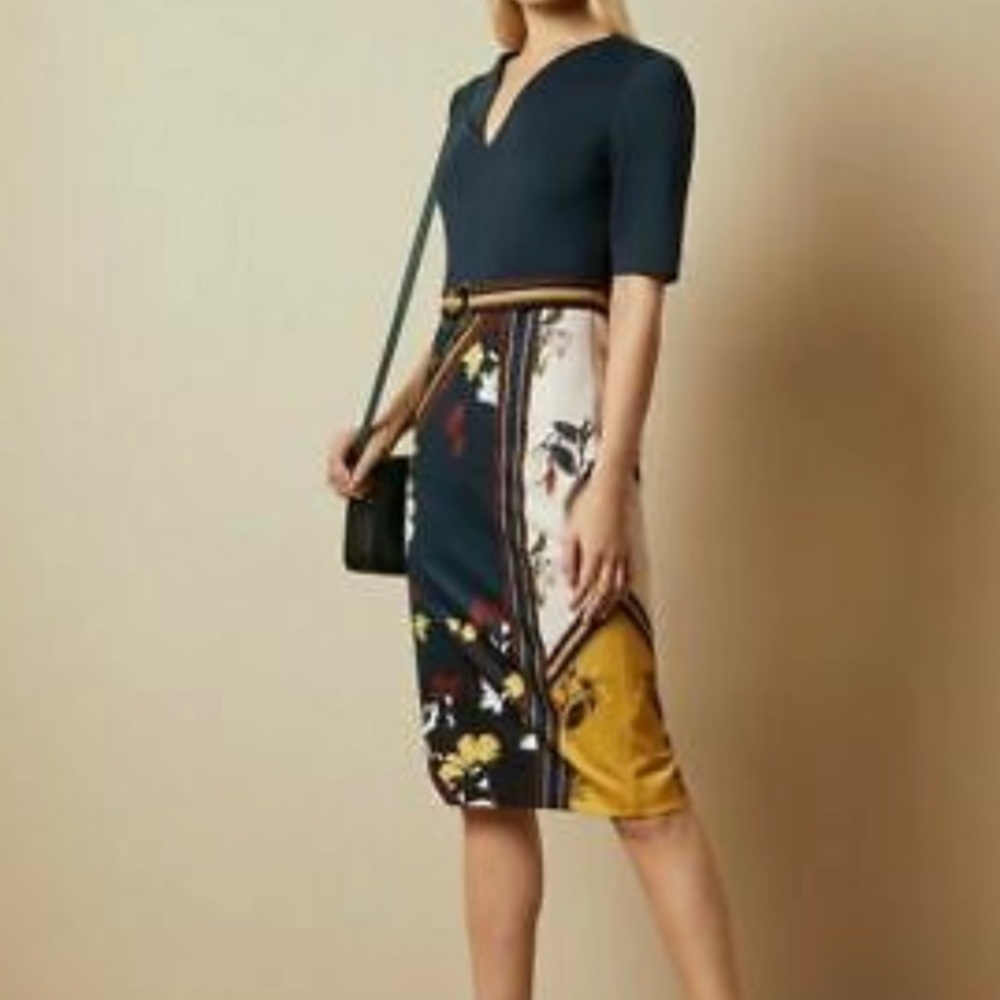 Ted Baker London MIDI Dress - Ted size 2 (US 6)